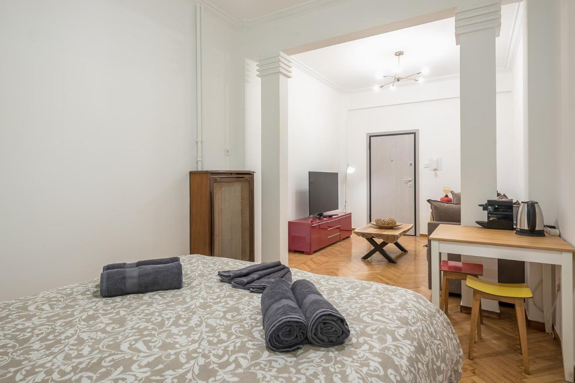 Stylish Luxury Apartment At Ampelokipi Metro Station Atenas Exterior foto