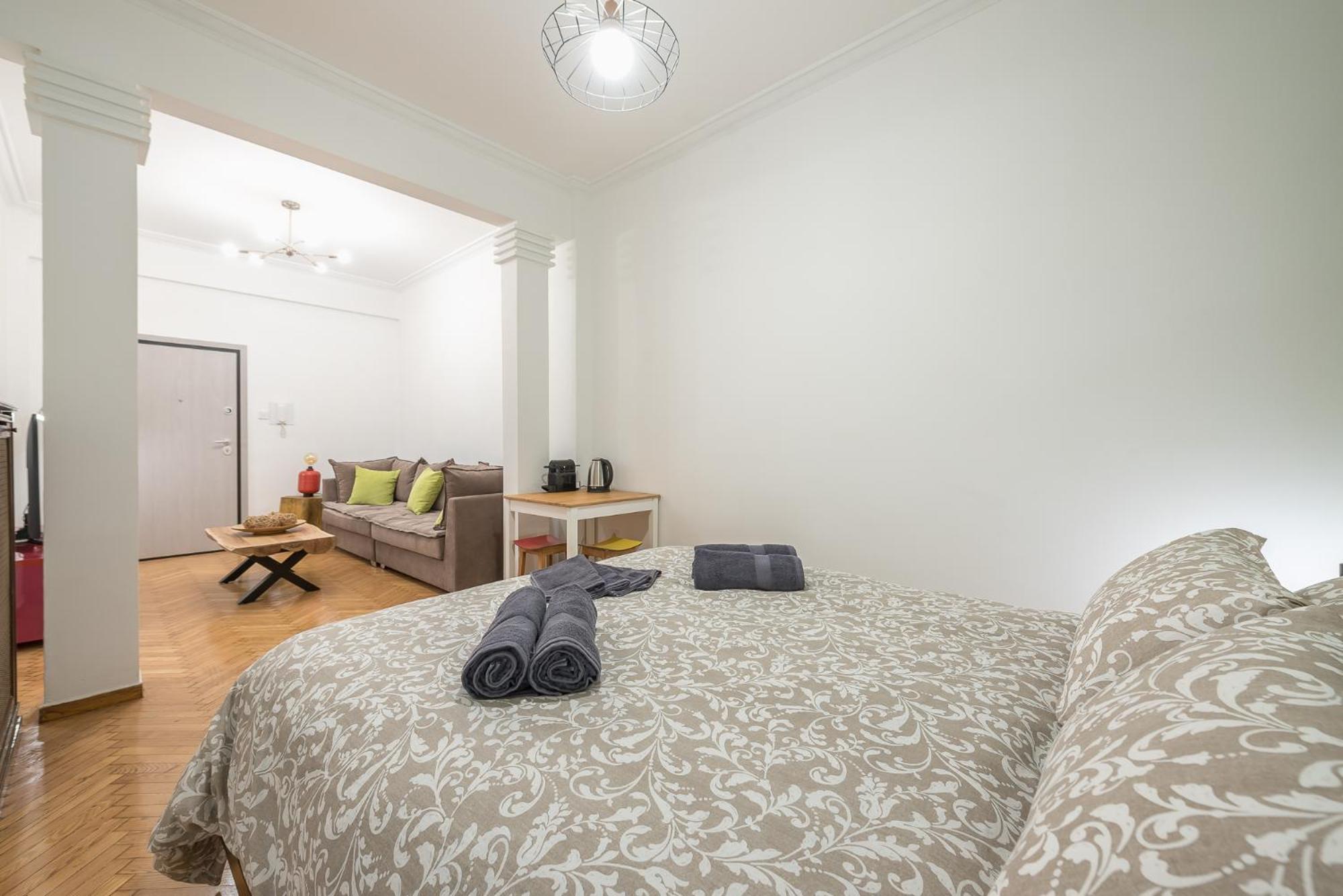 Stylish Luxury Apartment At Ampelokipi Metro Station Atenas Exterior foto